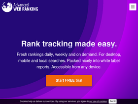 'advancedwebranking.com' screenshot