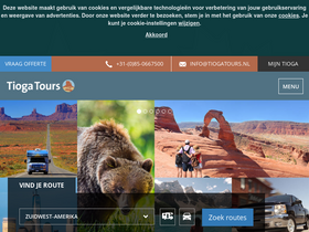 'tiogatours.nl' screenshot