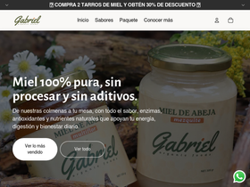 gabrielorganicfoods.com homepage screenshot