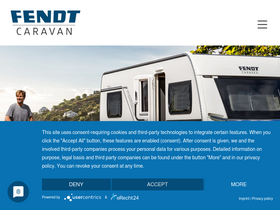 'fendt-caravan.com' screenshot