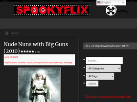'spookyflix.com' screenshot