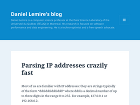 'lemire.me' screenshot