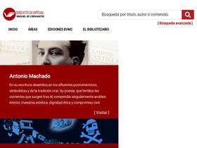 'cervantesvirtual.com' screenshot