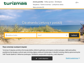 'turizmas.lt' screenshot