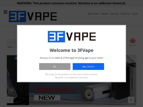 '3fvape.com' screenshot