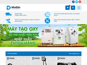 'medjin.vn' screenshot