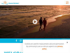 'visitpanamacitybeach.com' screenshot