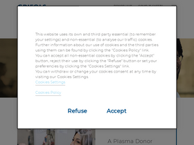 'grifolsplasma.com' screenshot