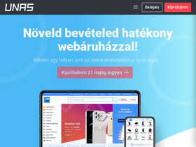 'unas.hu' screenshot