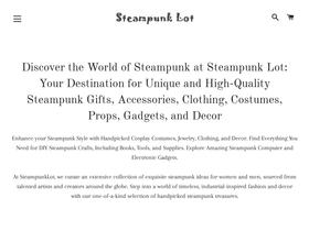 steampunklot.com homepage screenshot