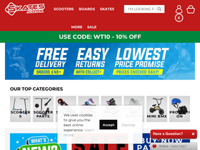 'skates.co.uk' screenshot