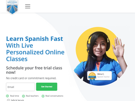 'spanish.academy' screenshot