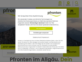 'pfronten.de' screenshot