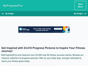 'myprogresspics.com' screenshot