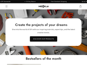 Mookly Shop homepage screenshot