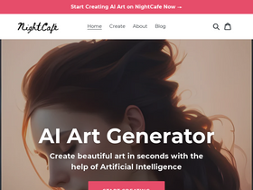 'nightcafe.studio' screenshot