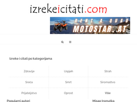 'izrekeicitati.com' screenshot