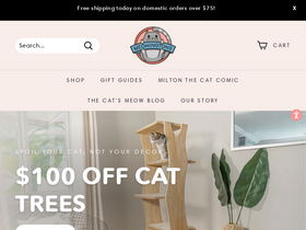 'meowingtons.com' screenshot