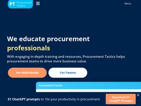 'procurementtactics.com' screenshot