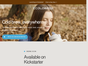 ecoldbrew.com homepage screenshot