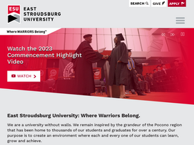 'esu.edu' screenshot