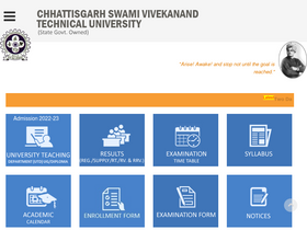 'csvtu.ac.in' screenshot