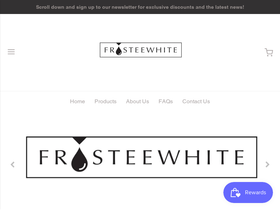 frosteewhite.com homepage screenshot