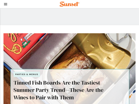 'sunset.com' screenshot