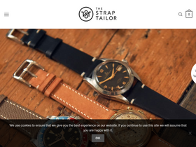 'thestraptailor.com' screenshot