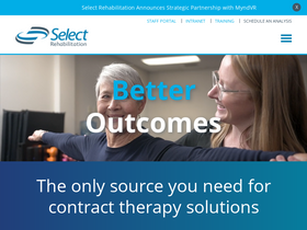 'selectrehab.com' screenshot