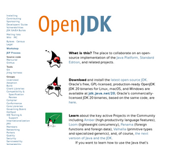 'openjdk.org' screenshot