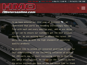 'hmotorsonline.com' screenshot