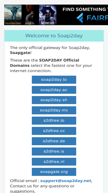 Soap 2 day online official website