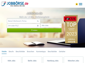 'xn--jobbrse-stellenangebote-blc.de' screenshot