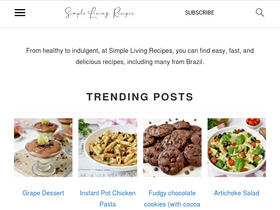 'simplelivingrecipes.com' screenshot