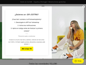 'yellowshop.es' screenshot