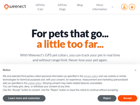 'weenect.com' screenshot