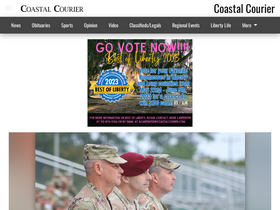 'coastalcourier.com' screenshot