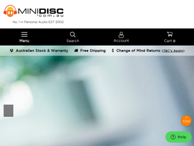 'minidisc.com.au' screenshot
