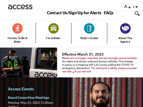 'accessla.org' screenshot