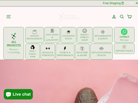 Strengthbodyandmind homepage screenshot