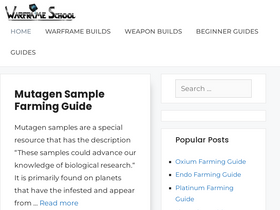 'warframe-school.com' screenshot