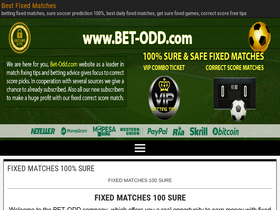 'bet-odd.com' screenshot