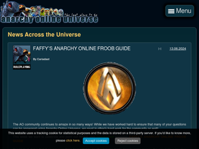 'ao-universe.com' screenshot
