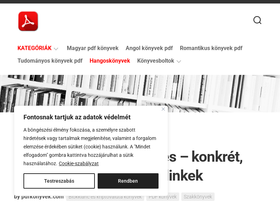 'pdfkonyvek.com' screenshot