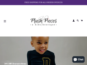 plush-pieces.com homepage screenshot
