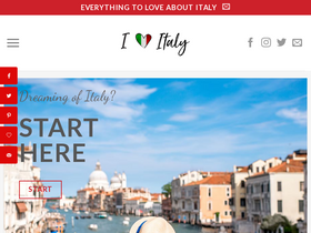 'iheartitaly.co' screenshot