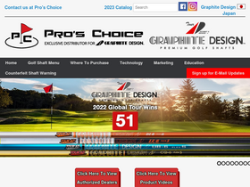 'proschoicegolfshafts.com' screenshot