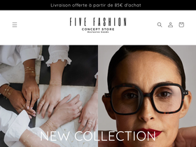 fivefashionshop.com homepage screenshot