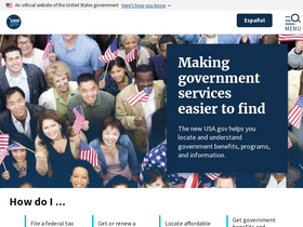 'usa.gov' screenshot